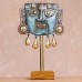 Decorative Funeral Mask on Stand Statuette Oxidized Copper &apos;Reverent&apos;NOVICA Peru   382542656725